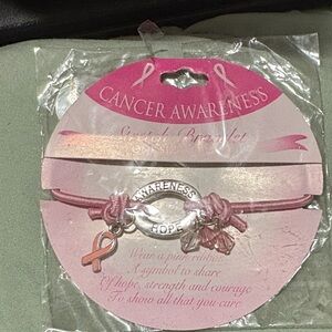 Pink Cancer Awareness Bracelet